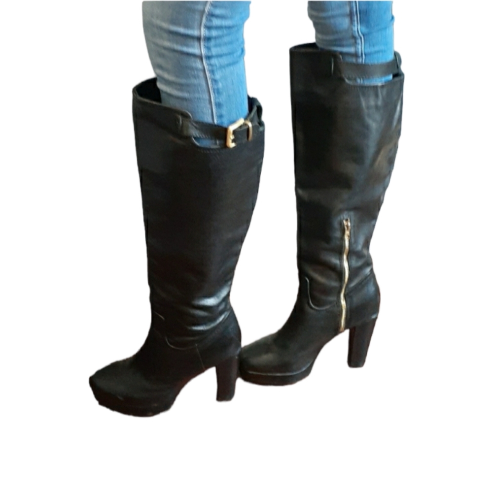 H&M leather  boots size 38 us 7
